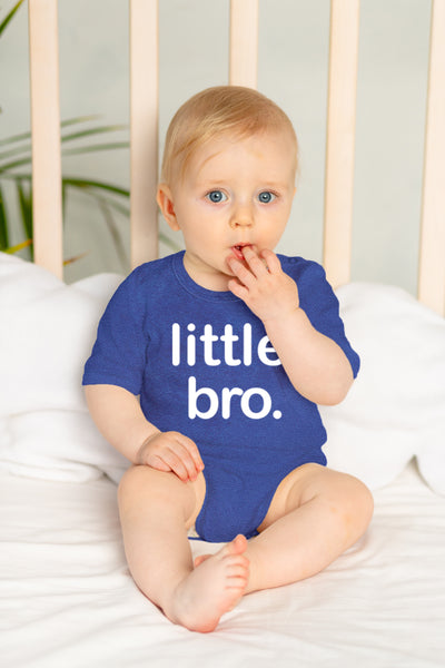 Little Brother Newborn Outfit for Boys Little bro Baby Shower boy Romper Bodysuit