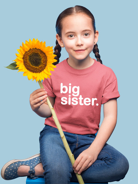 Big Sister Shirt Outfit Announcement Toddler Sibling Reveal to be 18 Months 2t 3t