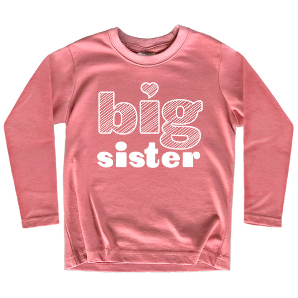 Big Sister Shirt Big Sister Announcement Toddler Shirts Girl Promoted Outfit Baby Girls Heart tee