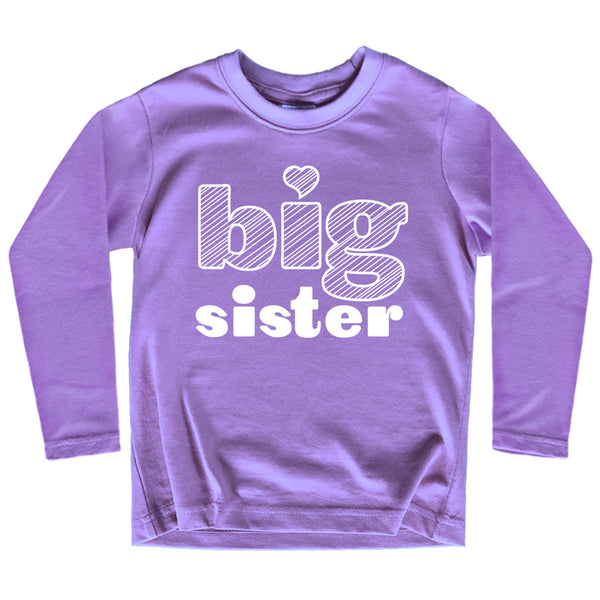 Big Sister Shirt Big Sister Announcement Toddler Shirts Girl Promoted Outfit Baby Girls Heart tee