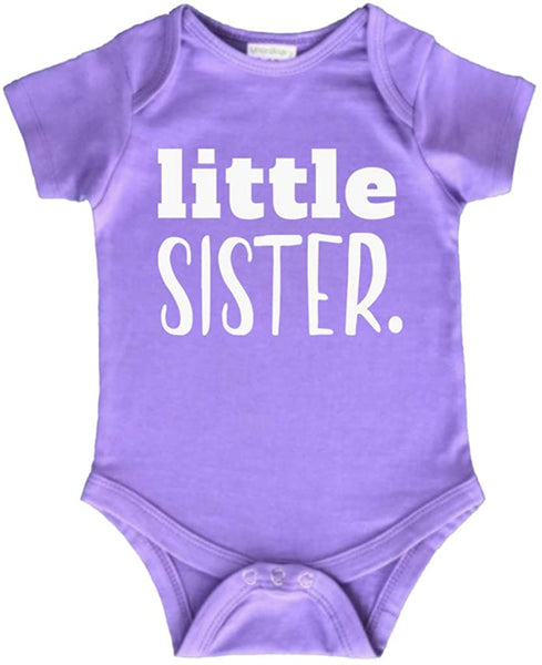 Little Sister Newborn Outfit | Baby Coming Home Bodysuit | Girl Rompers Gift Clothes