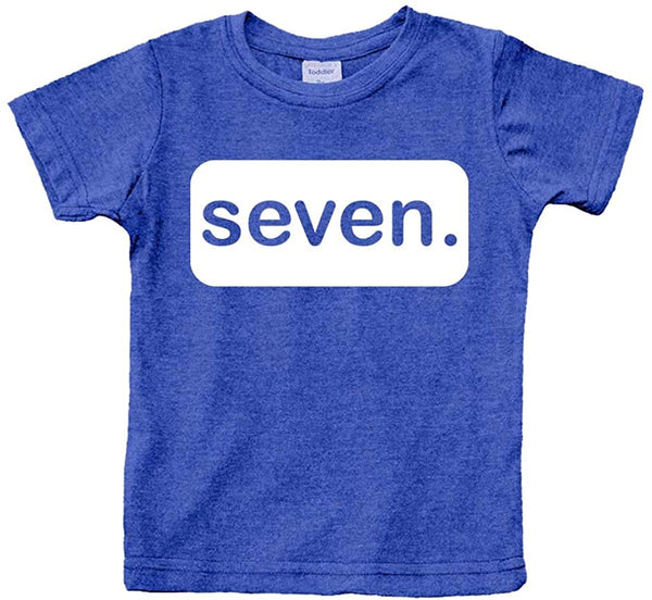 7th Birthday Shirt boy 7 Year Old Seven Tshirt Boys Seventh Birthday boy Shirts