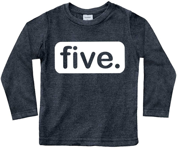 5th Birthday Shirt boy 5 Year Old boy Birthday boy Shirt 5 Five Gifts Fifth Shirts Light Gray