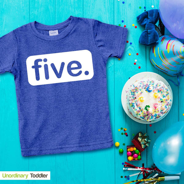 5th Birthday Shirt boy 5 Year Old boy Birthday boy Shirt 5 Five Gifts Fifth Shirts Light Gray