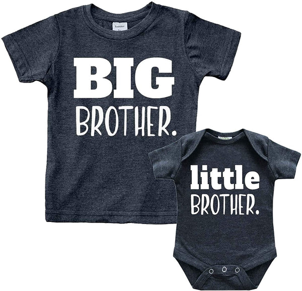 Big Brother Little Brother Shirts | Matching Outfits Sibling Gifts | Baby Set