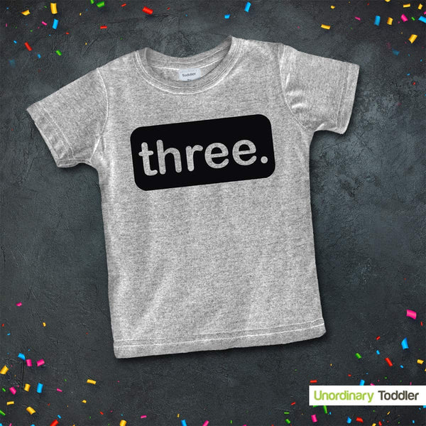 3rd Birthday Shirt boy Third Outfit 3 Year Old Toddler Gift Baby Tshirt Party Shirts