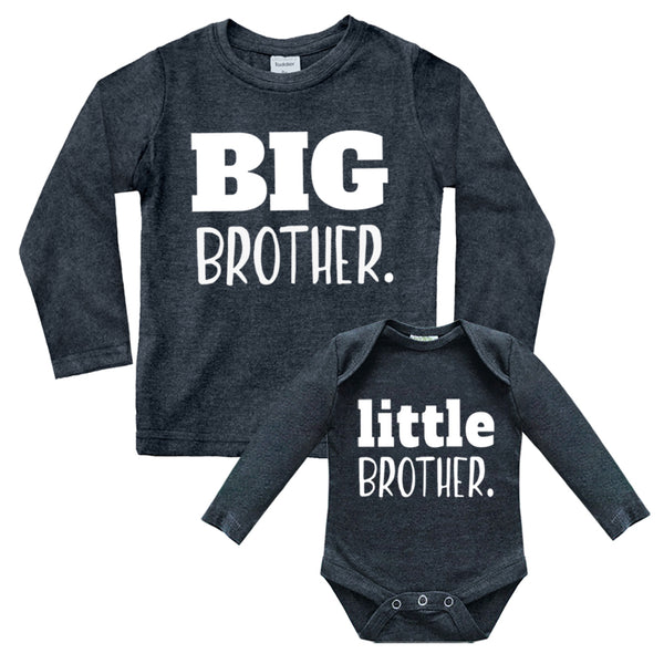 Big Brother Little Brother Shirts | Matching Outfits Sibling Gifts | Baby Set