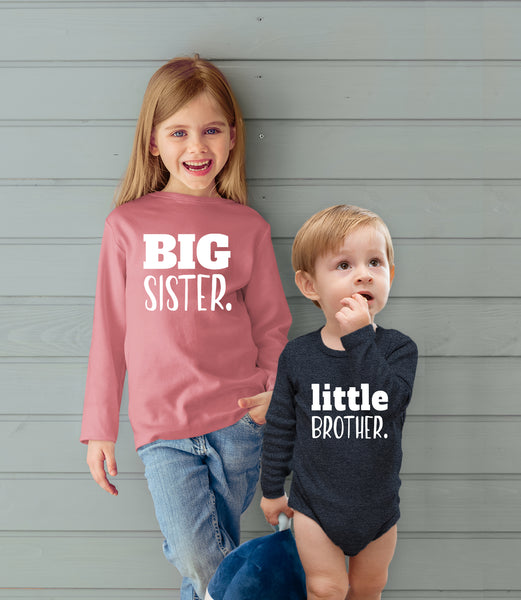 Big Sister Little Brother Outfit | Matching Shirts Sets | Baby Newborn Outfits Shirt