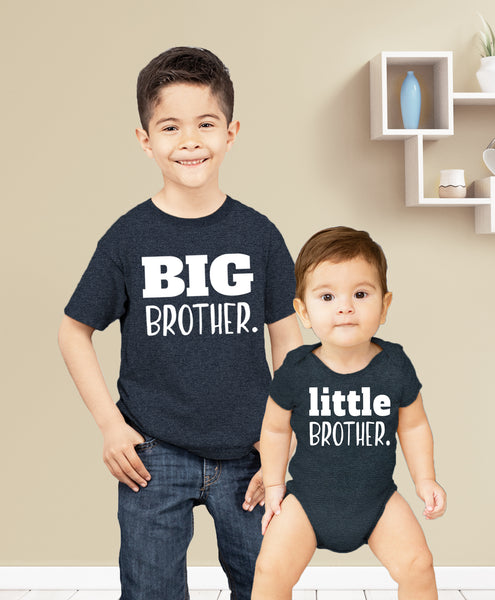 Big Brother Little Brother Shirts | Matching Outfits Sibling Gifts | Baby Set
