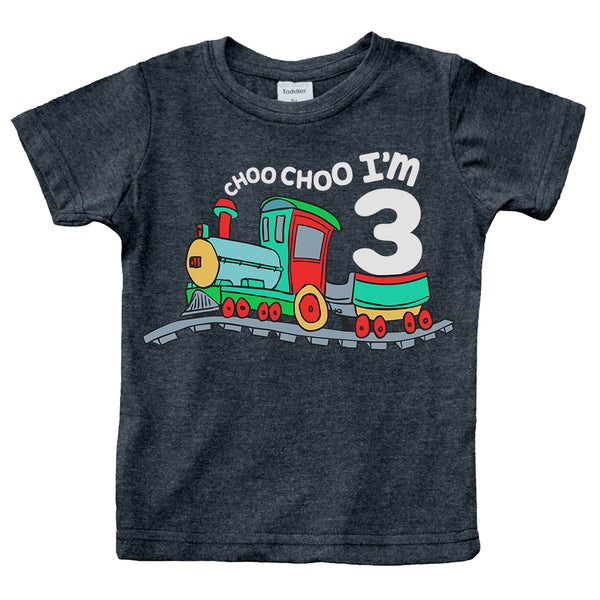Unordinary Toddler 3rd Birthday Shirt boy Chugga Chugga Choo Choo Train im 3 Three Year Old Third