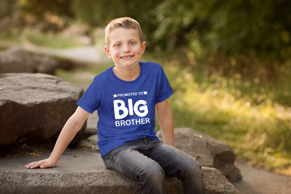 Promoted to Big Brother Shirt for Little Boys Toddler Baby Announcement Outfits