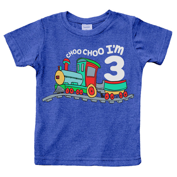 Unordinary Toddler 3rd Birthday Shirt boy Chugga Chugga Choo Choo Train im 3 Three Year Old Third