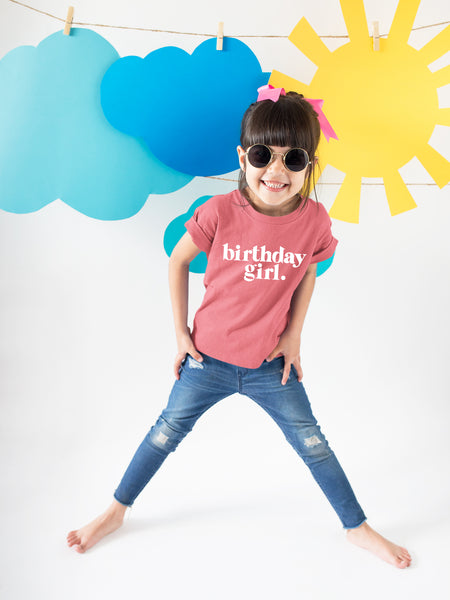 Birthday Girl Shirt Outfit Year Old Kids for Toddler 1st 2nd 3rd 4th 5th 6th 7th