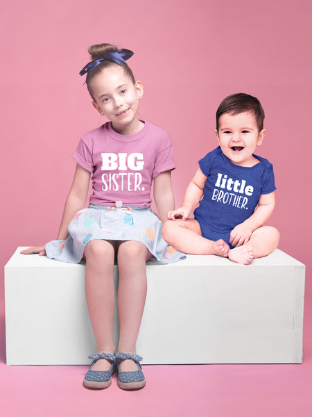 Big Sister Little Brother Outfit | Matching Shirts Sets | Baby Newborn Outfits Shirt