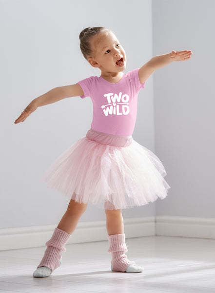 Two Wild 2nd Birthday Outfit Girl Shirt for 2 Year Old Toddler Second Cute Tshirt