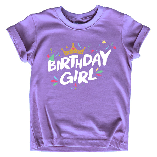 Birthday Girl Shirt Crown 1st First 2nd Two 3rd 4th 5th Toddler Birthday Outfit