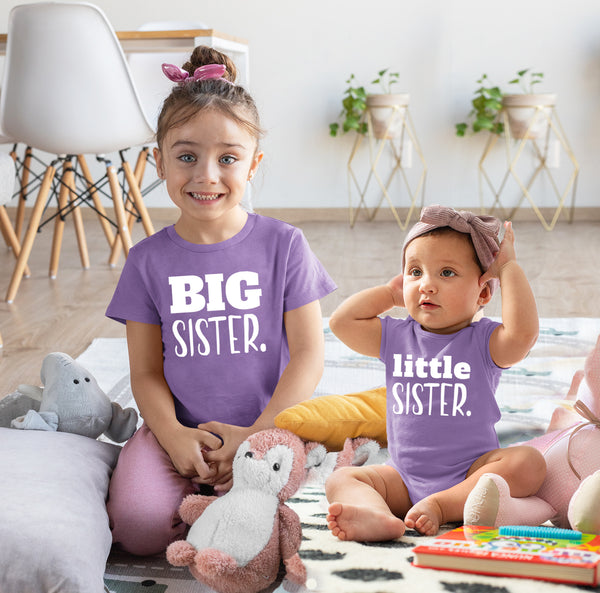 Big Sister Little Sister Matching Outfits Shirt | Gifts Girls Newborn Baby Set