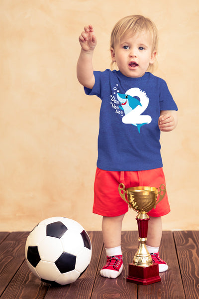 2nd Birthday Shirt boy Baby Shark Second Two 2 Year Old Toddler Outfit Shark doo