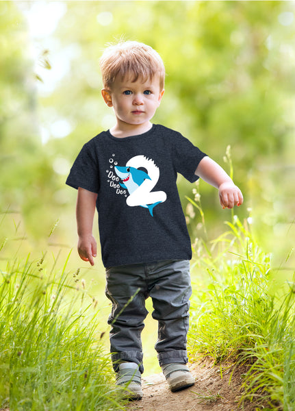 2nd Birthday Shirt boy Baby Shark Second Two 2 Year Old Toddler Outfit Shark doo