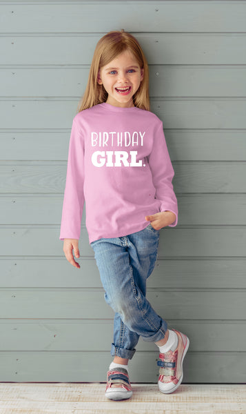 Birthday Girl Shirt Girls Birthday tee Outfit Toddler Baby 1st 2nd 3rd 4th 5th 6th 7th