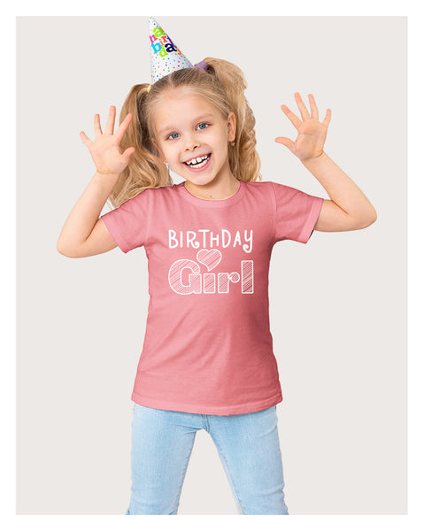 Birthday Girl Shirt 1st First 2nd Two 3rd 4th 5th Toddler Birthday Baby Girls Outfit Heart tee