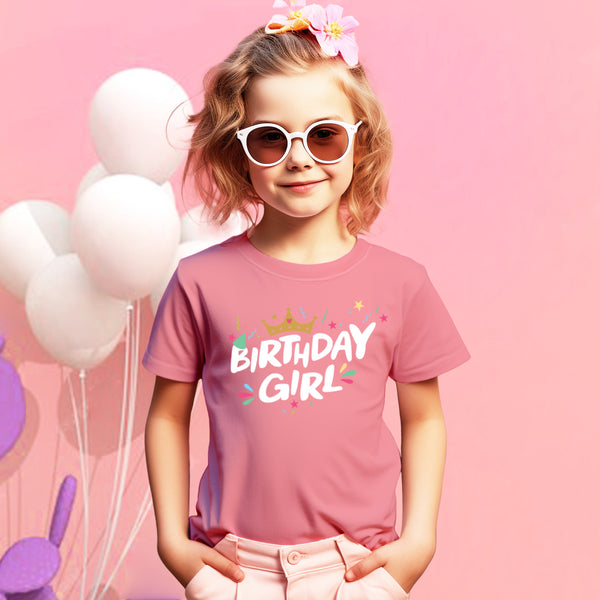 Birthday Girl Shirt Crown 1st First 2nd Two 3rd 4th 5th Toddler Birthday Outfit