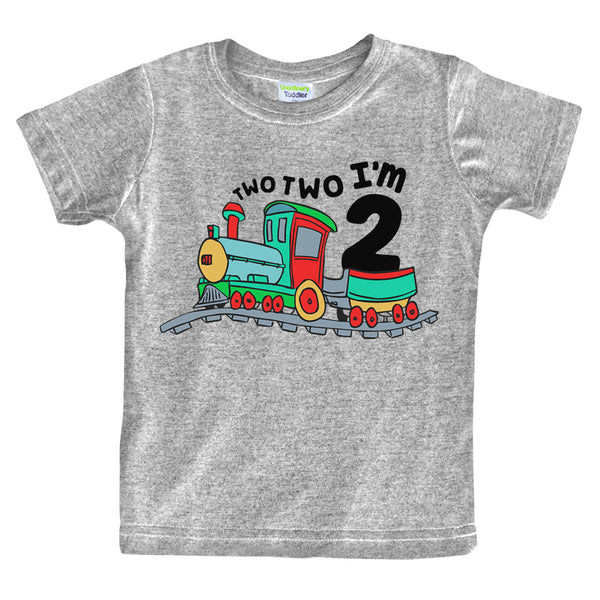 2nd Birthday Shirt boy | Chugga Chugga Two Two Train | im Two Year Old Second Birthday