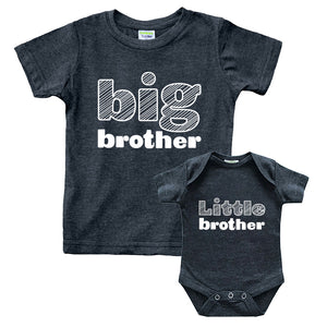 Big Brother Little Brother Outfits Matching Shirts Sibling Gifts boys newborn baby set