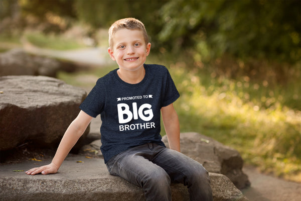 Promoted to Big Brother Shirt for Little Boys Toddler Baby Announcement Outfits