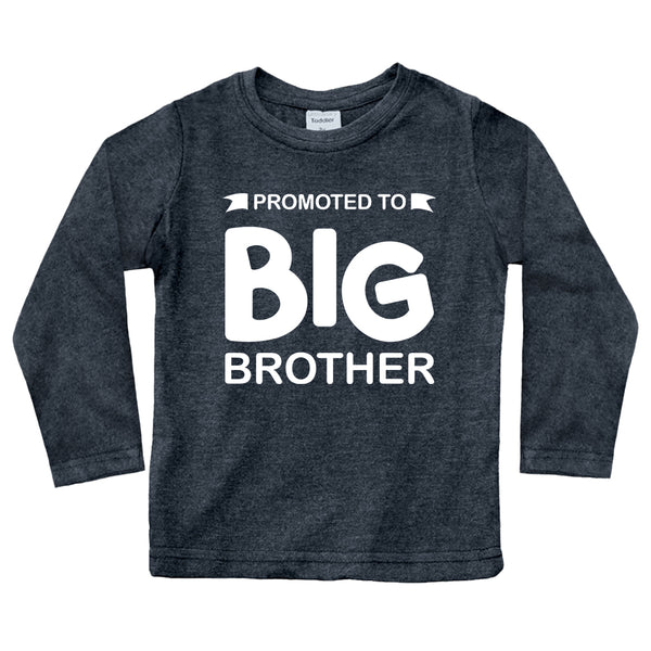 Promoted to Big Brother Shirt for Little Boys Toddler Baby Announcement Outfits