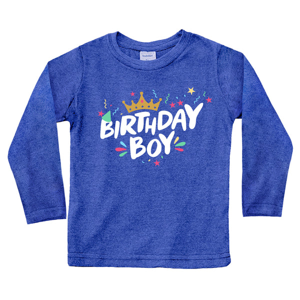 Birthday boy Shirt Happy First 1st 2nd 3rd 4th 5th Toddler Boys Year Old Crown