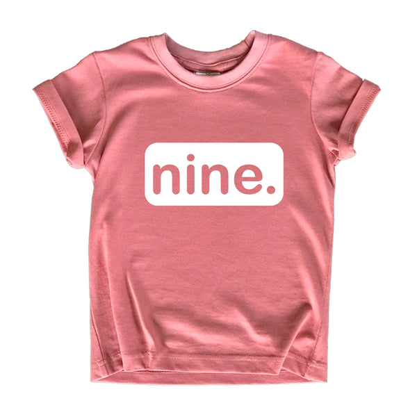 9th Birthday Shirt Girls Nine Tshirt Gifts 9 Year Old Girl Gifts 9 yr Birthday Tees