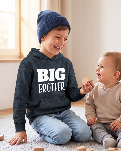 Big Brother Pullover Sweatshirt Hoodie for Toddler Boys Promoted to Big Brother Pregnancy Announcement Gift Sibling Reveal