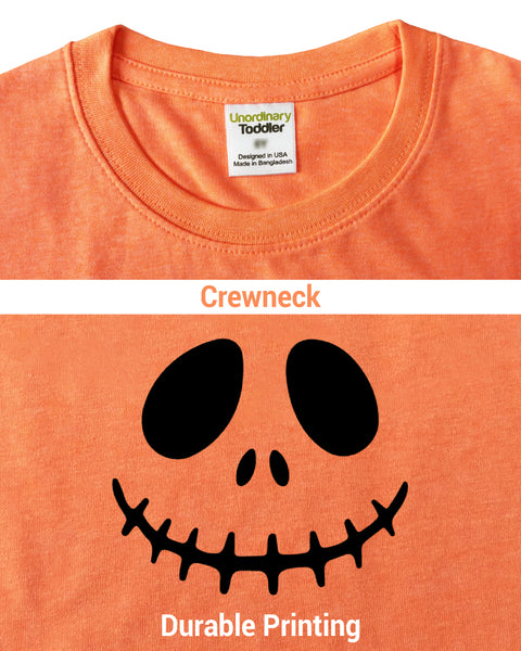 Kids Halloween Shirt for Toddler Boys Girls Jack O Lantern Pumpkin Funny Ghost Skull Shirts Trick or Treat Party Costume Tee