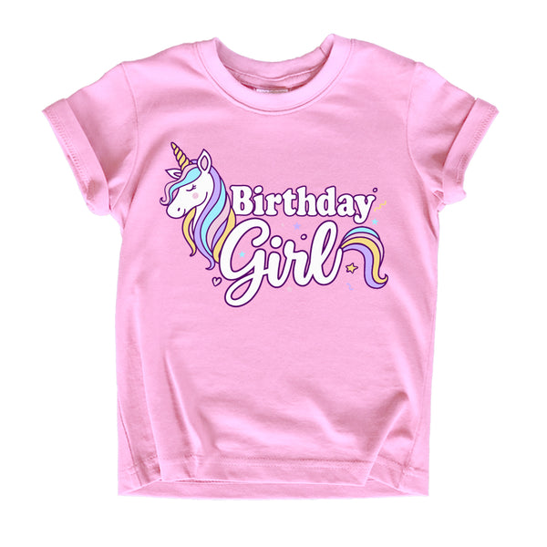 Birthday Girl Shirt Toddler T-Shirt Kid Birthday Party Outfit Tee Gift for Girls 1st 2nd 3rd 4th 5th 6th 7th 8th Tops