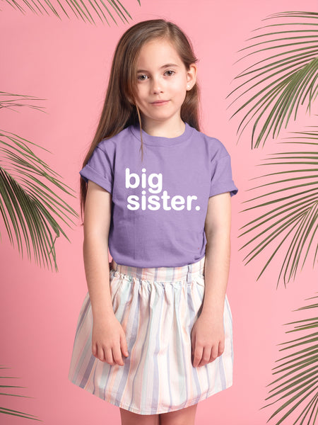Big Sister Shirt Outfit Announcement Toddler Sibling Reveal to be 18 Months 2t 3t
