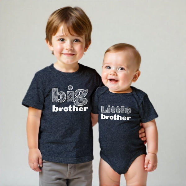 Big Brother Little Brother Outfits Matching Shirts Sibling Gifts boys newborn baby set