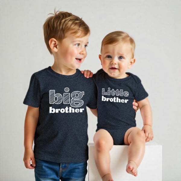 Big Brother Little Brother Outfits Matching Shirts Sibling Gifts boys newborn baby set