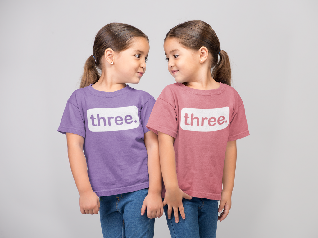 T shirts for 3 years online old girl