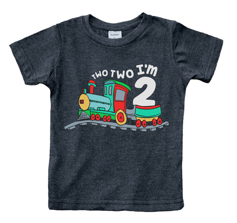 2nd Birthday Shirt boy | Chugga Chugga Two Two Train | im Two Year Old Second Birthday