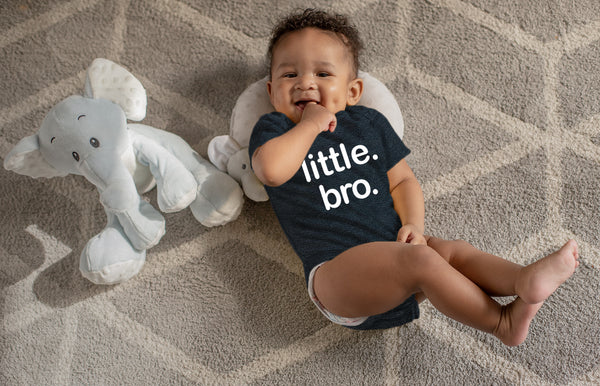 Little Brother Newborn Outfit for Boys Little bro Baby Shower boy Romper Bodysuit