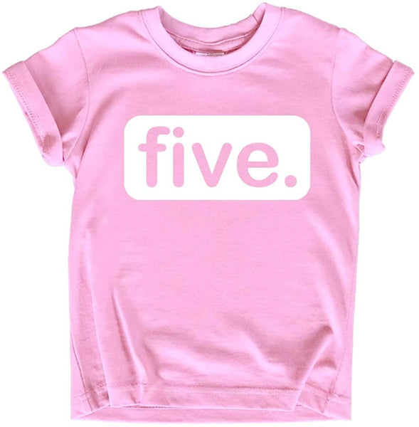 5th Birthday Shirts for Girls | 5 Year Old Shirt | Girl Five Gift | Fifth Tshirt Outfit