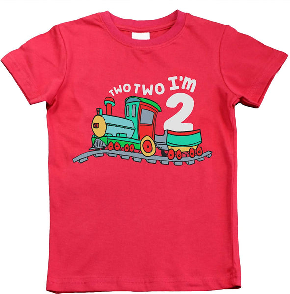 2nd Birthday Shirt boy | Chugga Chugga Two Two Train | im Two Year Old Second Birthday