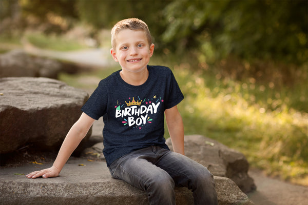 Birthday boy Shirt Happy First 1st 2nd 3rd 4th 5th Toddler Boys Year Old Crown
