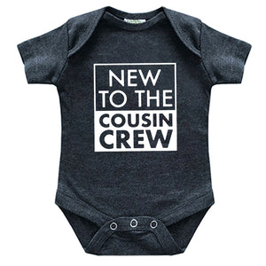new to the cousin crew newborn outfit shirts for kids best cool baby announcement