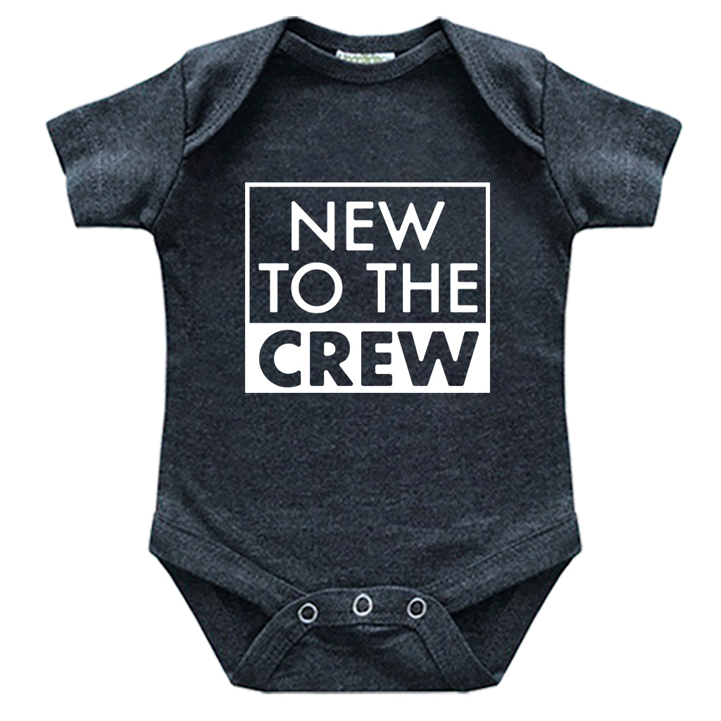new to the crew newborn outfit baby gifts for boy girl pregnancy announcement reveal