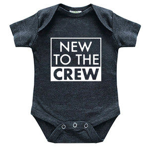 new to the crew newborn outfit baby gifts for boy girl pregnancy announcement reveal