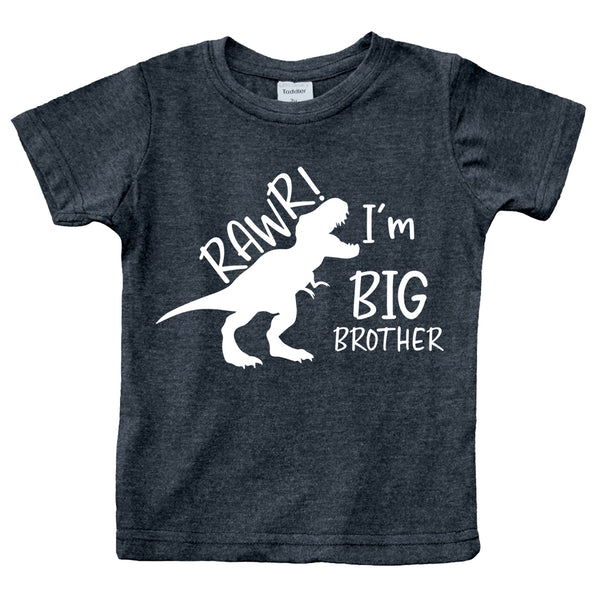 rawr im Big Brother Shirt Dinosaur Toddler boy Dino Announcement ouotfit Tshirt