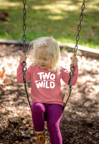 Two Wild 2nd Birthday Outfit Girl Shirt for 2 Year Old Toddler Second Cute Tshirt