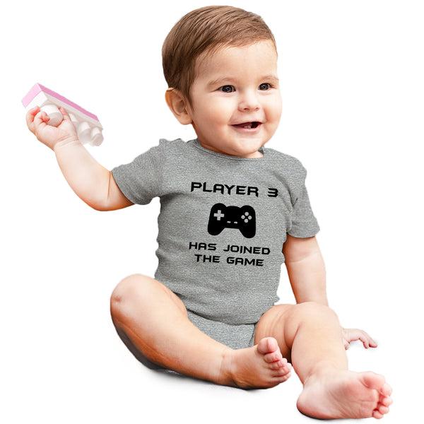 player 3 has entered the game joined newborn baby outfits cute funny bodysuit